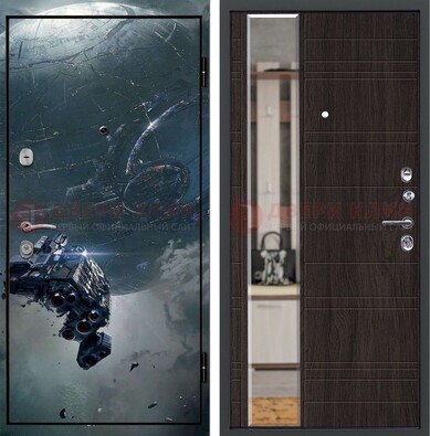 Железная дверь с фотопечатью космической фантастики ДФ-51 В Ижевске