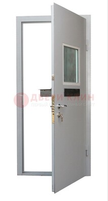 Белая металлическая дверь в кассу ДКС-1 В Ижевске