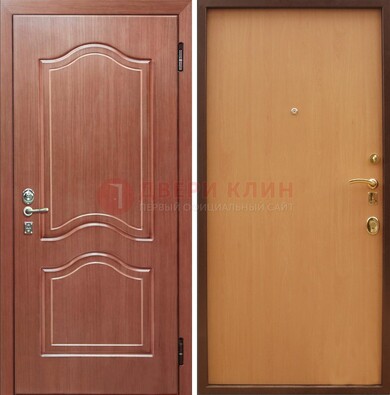 Входная дверь отделанная МДФ и ламинатом внутри ДМ-159 В Ижевске