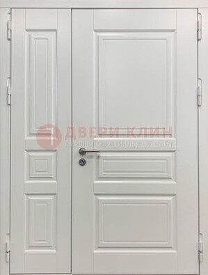 Полуторная светлая металлическая дверь с МДФ ДМ-336 В Ижевске