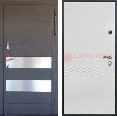 Металлическая дверь МДФ темная и светлая ДМ-420 В Ижевске