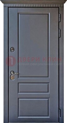 Тёмная входная дверь для коттеджа с МДФ ДМ-528 В Ижевске