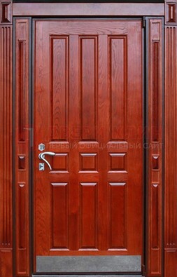 Красная входная дверь для улицы с МДФ ДМ-532 В Ижевске