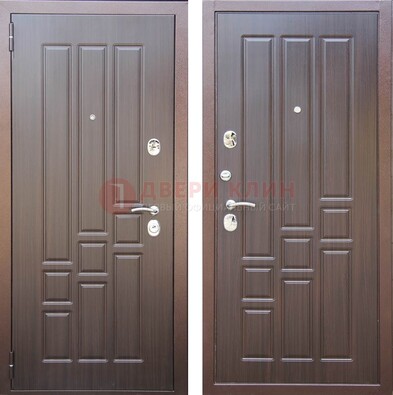 Теплая металлическая дверь с МДФ с двух сторон ДМ-80 В Ижевске