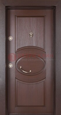 Железная дверь с массивом дуба в стиле классика ДМД-55 В Ижевске