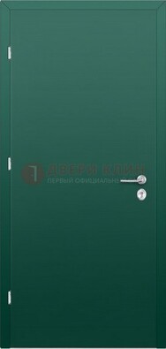 Зеленая стальная дверь с нитроэмалью ДН-6 В Ижевске