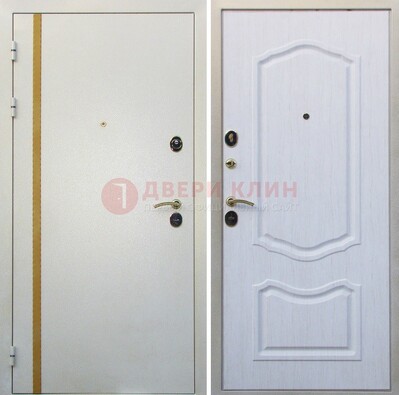 Белая входная дверь с порошковым напылением ДП-136 В Ижевске