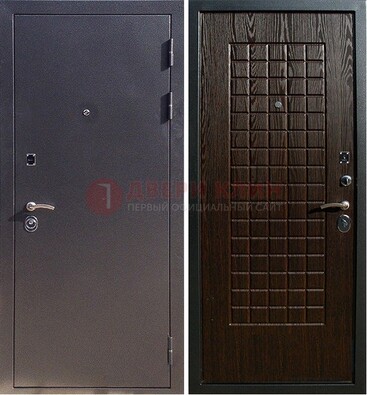 Серая металлическая дверь с порошковым напылением ДП-153 В Ижевске