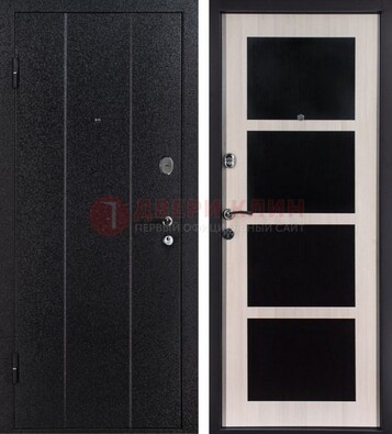 Черная металлическая дверь с порошковым напылением ДП-176 В Ижевске