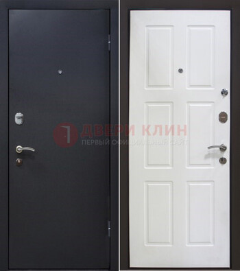 Черная металлическая дверь с порошковым покрытием ДП-193 В Ижевске