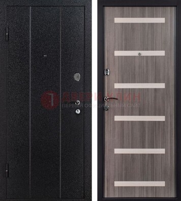 Черная стальная дверь с порошковым окрасом ДП-199 В Ижевске