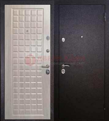 Черная входная дверь с порошковым покрытием ДП-206 В Ижевске