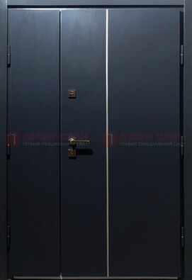 Темная металлическая дверь с порошковым покрытием ДП-220 В Ижевске