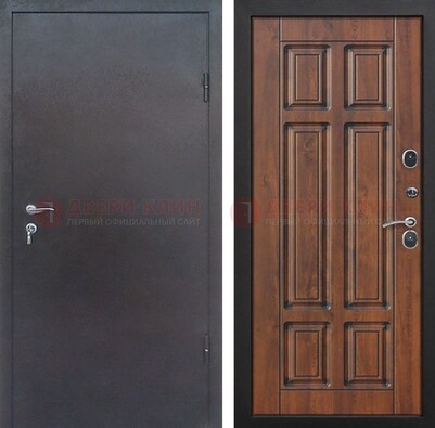 Темная входная дверь с порошковым покрытием с МДФ панелью ДП-235 В Ижевске