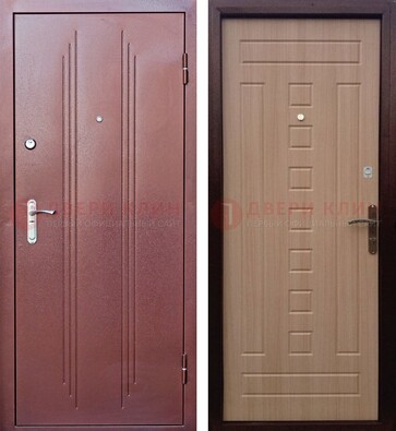 Стальная дверь с порошковым напыление цвета медный антик ДП-249 В Ижевске