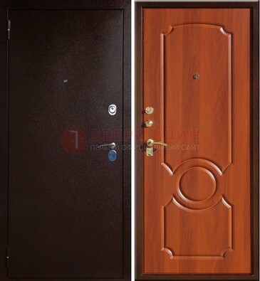Темная железная дверь с порошковым напылением ДП-46 В Ижевске