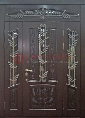 Узорная стальная дверь Винорит для парадного входа ДПР-110 В Ижевске