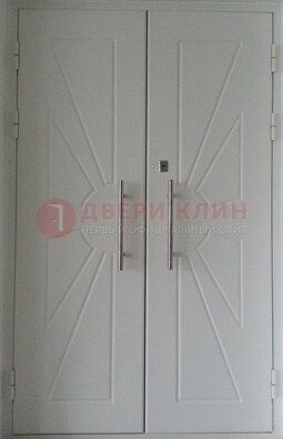 Парадная двухстворчатая дверь с фрезерованным МДФ ДПР-14 В Ижевске