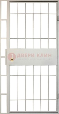 Железная решетчатая дверь в белом цвете ДР-19 В Ижевске