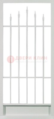 Светлая стальная решетчатая дверь с пиками ДР-21 В Ижевске