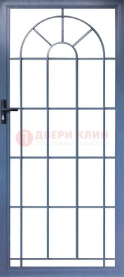 Синяя металлическая решетчатая дверь ДР-28 В Ижевске