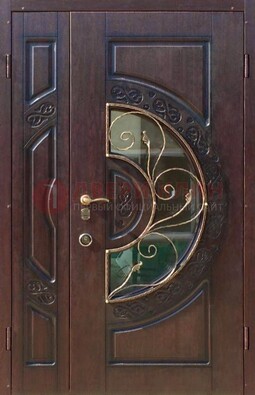 Полуторная железная дверь Винорит в классическом стиле ДСК-272 В Ижевске