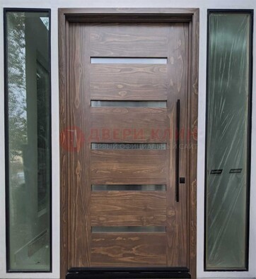 Железная дверь с виноритом и фрамугами ДВТ-189 В Ижевске