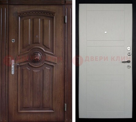 Темная входная дверь с виноритом ДВТ-216 В Ижевске