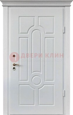 Белая уличная дверь с виноритом для дома ДВТ-247 В Ижевске