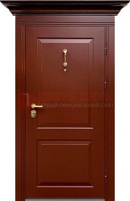Красная железная дверь винорит для частного дома ДВТ-251 В Ижевске