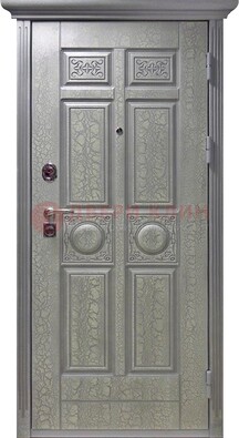 Серая железная дверь с виноритом ДВТ-254 в Красноармейске