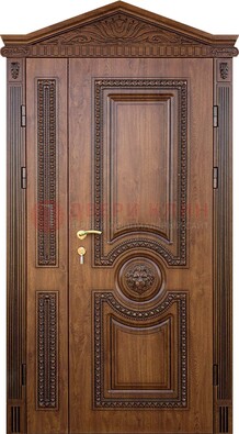 Узорная стальная дверь с виноритом для дома ДВТ-260 В Ижевске