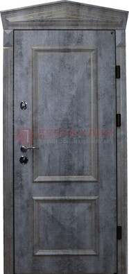 Серая железная уличная дверь с виноритом ДВТ-60 В Ижевске