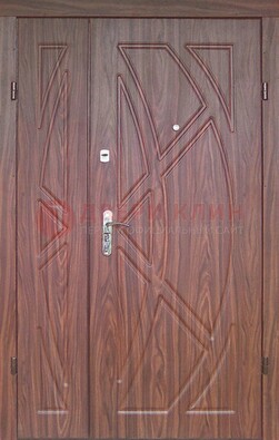 Железная тамбурная полуторная дверь с МДФ ПЛ-7 В Ижевске